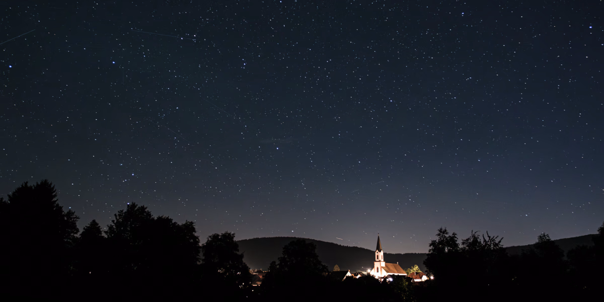 Der Nachthimmel über Wüstenhagen / Rhön